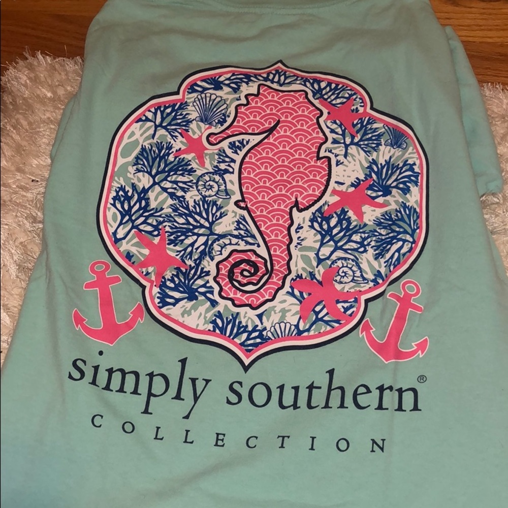 simply southern seahorse back